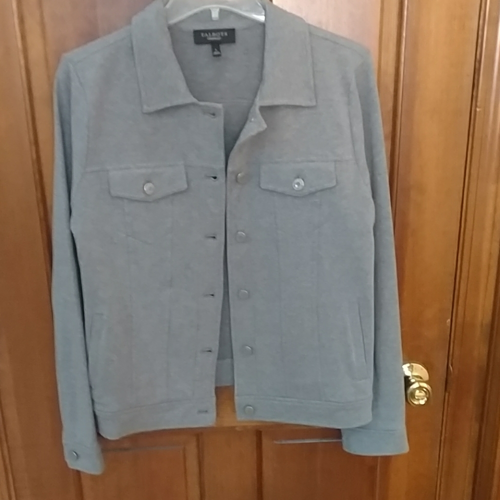 Jean style knit jacket